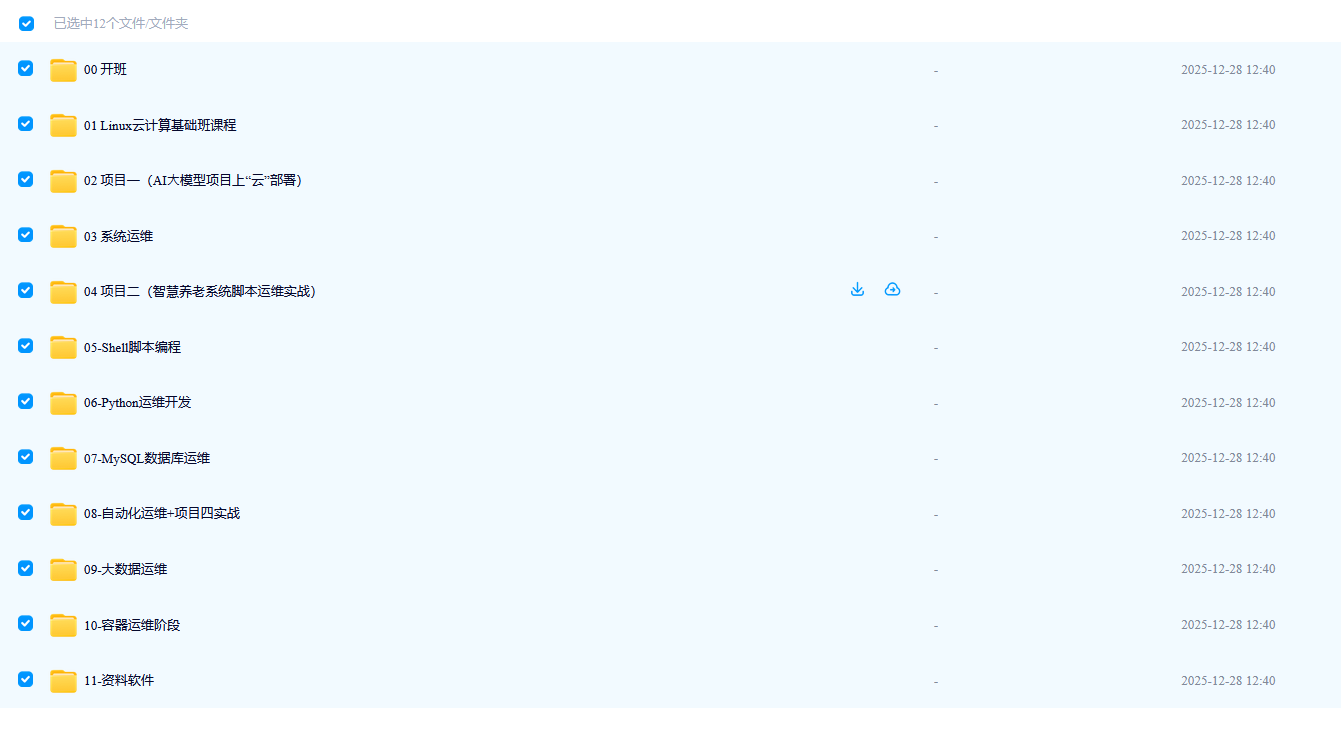 黑马程序员 AI运维云计算 AI全程赋能（全网最全）