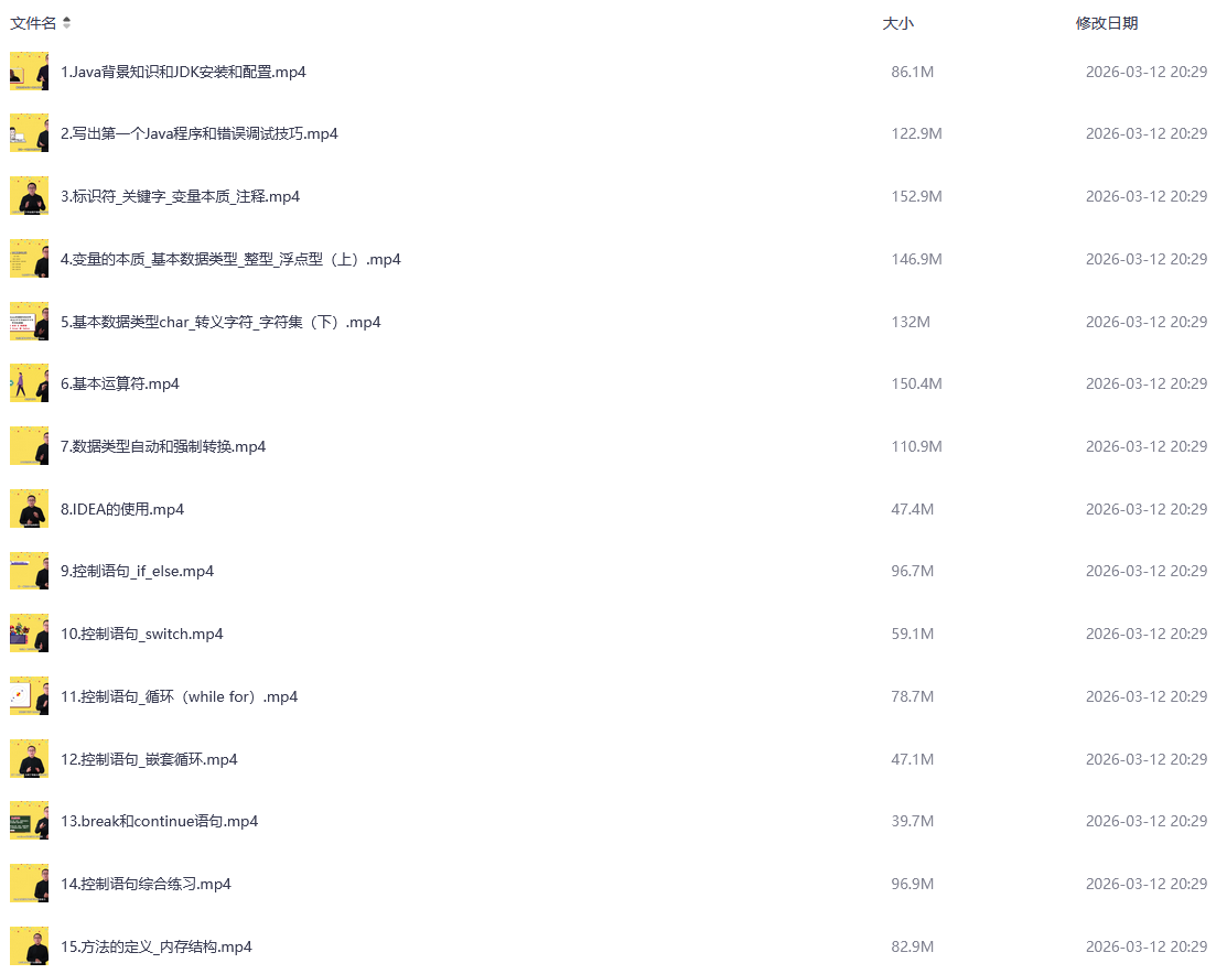 Java从入门到实战，学技术开发的看看吧